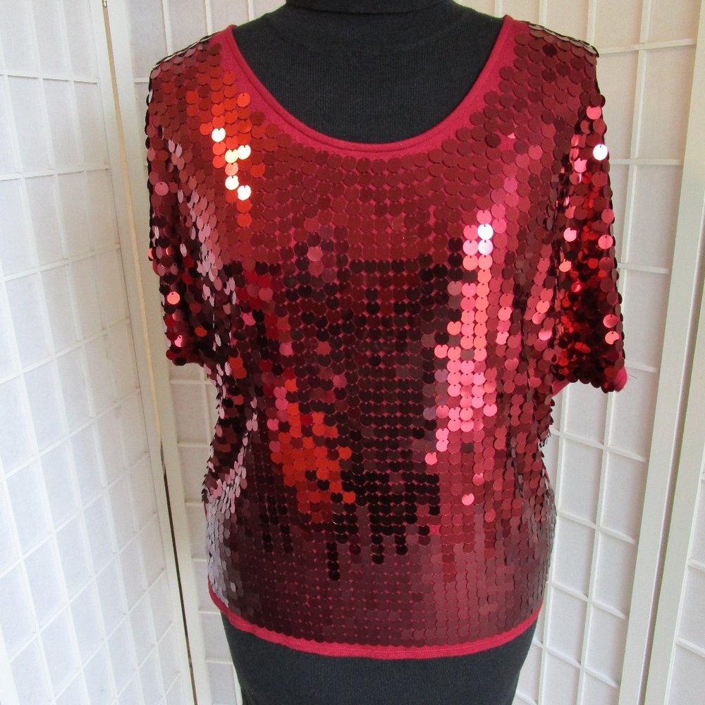 Red Sequin Top